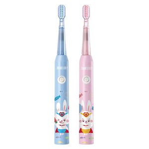 Cepillo de dientes eléctrico de flash infantil de 5-10 años Cepillo de dientes de cabello suave de 3 años.