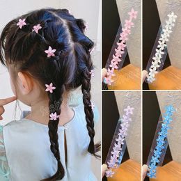 Kinder haarclip gevlochten haar kleine bloem haar knoppen haarpin meisje schattige hoofdtooi meisje mini haar klauw haaraccessoires