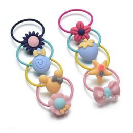 Kinderen haardas Frosted Rubber Band Cartoon Fruit Baby Haar Accessoire Hoofdtooi GD1201