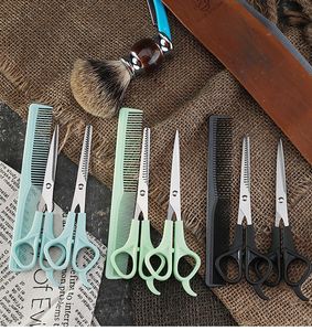 Kinderen Kappersschaar Set Met Rechte Knipt Kartelschaar En Kam Pet Grooming Gereedschap Baby Kapsel Shear Pak