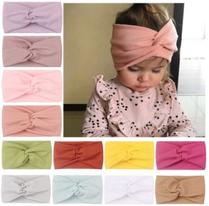 Kinderhoofdband meisjes Gekruiste elastische hoofdbanden met brede rand Babyhaarbanden
