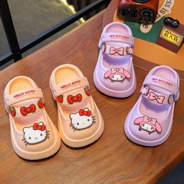 Agujero infantil Summer Nuevas zapatillas de playa Mary Jane, Princess Anti Slip Soft Sole, zapatillas para bebés para niñas