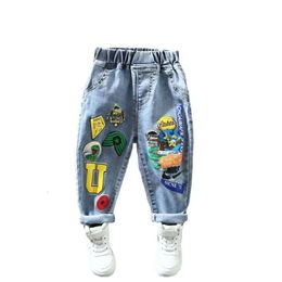 Pantalon de jeans pour enfants Spring and Automn Stretch Pant 2023 NOUVEAU BÉBÉ BÉBÉ LOBE PANTS PANT