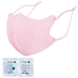 Masques tricotés pour enfants, anti-poussière, anti-brume, soie glacée, protection solaire de printemps et d'été, anti-brume, respirant, lavable