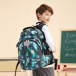 Mochila para niños con reducción de carga y protección de la columna vertebral para niños de grado Mochila de gran capacidad y descompresión súper ligera