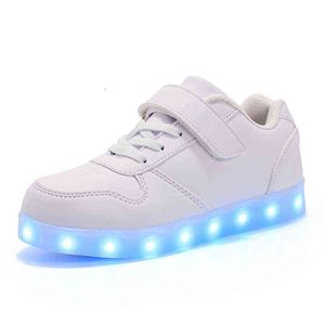 Lankineuze schoenen voor kinderen op middelbare school kinderen opladen Koreaanse mode lichtgevende spookdansstappen Luminous schoenen Studenten sportschoenen