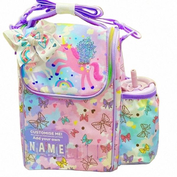 Sac à lunch pour enfants Ice Pack Étudiant Box Box Box Sac à bandoulière Boys filles École de travail Visiation de travail N8GT #