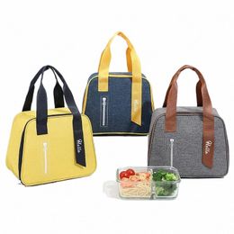 sacs à lunch pour enfants portables thermiques Insulati pique-nique de rangement alimentaire de grande capacité sac fourre-tout pour le dîner bento craiteur V0wk # #
