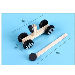 Toys éducatifs de fabrication d'enfants Toys Diy Wooden Magretic Car Manual Scientific Experiment Assembly Parent-Child Interactive