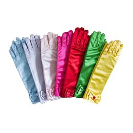 Mitaines pour enfants, 8 paires, nœud papillon, accessoires pour robe de princesse, gants en Satin, 231013