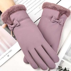 Mitaines pour enfants automne hiver gants chauds pour femmes mode gant de conduite élastique tout-assorti équitation en plein air écran tactile mitaines de bord coupe-vent