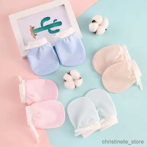 Mitaines pour enfants enfants enfants bébé nouveau-né gants fins anti-rayures respirant élasticité Protection visage anti-rayures gants 0-1 ans