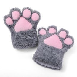 Mitaines pour enfants japonais mignon en peluche pieds de chat Cosplay fête réunion annuelle accessoires de performance Anime pattes Kawaii peluche gants 230823