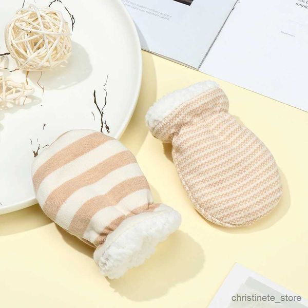 Mitaines pour enfants Gants pour enfants Hiver Bébé Mitaines à doigt complet Épaissir Gants pour nourrissons Polaire Enfant en bas âge Mitaines chauffe-mains Dessin animé 0-1Y R231128