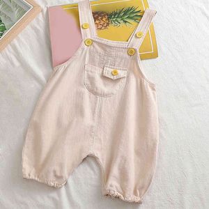 Monos para niños Pantalones cortos de verano para niños y niñas Estilo coreano Moda Pantalones casuales para bebés Ropa para niños 210515