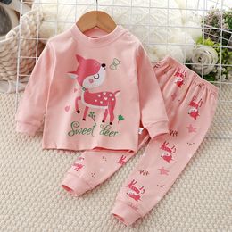 Pyjamas pour enfants ensemble de sous-vêtements pour enfants vêtements de bébé en pur coton pantalons d'automne vêtements pour la maison