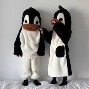 Costume pingouin pour enfants, vêtements d'hiver deux pièces pour garçons et filles, manteau de Cosplay Super mignon, peut être porté à l'extérieur