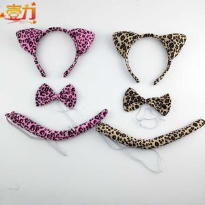Coiffe de performance pour enfants bandeau Animal léopard adulte agissant accessoires de fête bandeau mignon bandeau