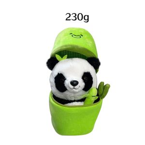 Plaspeelgenoot Bamboo Panda plus Bamboo Tube Panda Plush Toys Bamboo Bamboo Backpack Little Panda Doll Groothandel