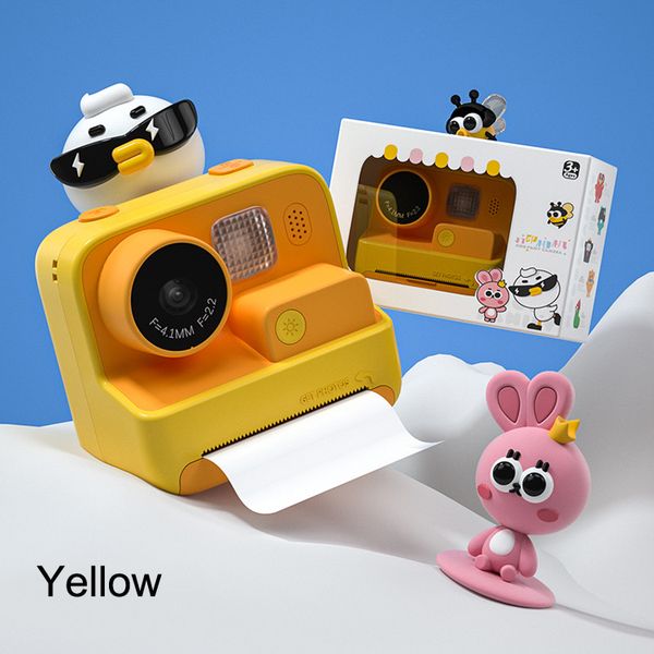 Cámara digital con impresión Polar-oid para niños, cámara de fotografía SLR pequeña de alta definición con doble lente, juguete