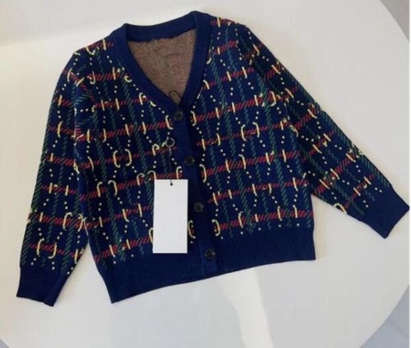 Sweat-shirt à col rond en pur coton pour enfants, printemps et automne, garçons et filles, pull fin et ample, lettre de mode, haut à manches longues pour enfants