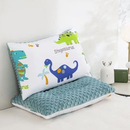 Oreiller pour enfants en pur coton respectueux de la peau oreiller de couchage pour bébé super doux amovible lavable oreiller spécial sieste pour la maternelle 240102