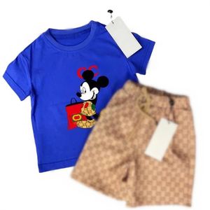 T-shirt à manches courtes pour enfants, short en coton, costume pionnier de la mode pour hommes et femmes, tendance 90-2023 CM, D177, 160