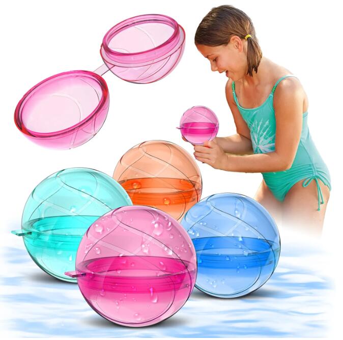 Children's silicone water ball toy Fighting water battles and injecting water,reusable
