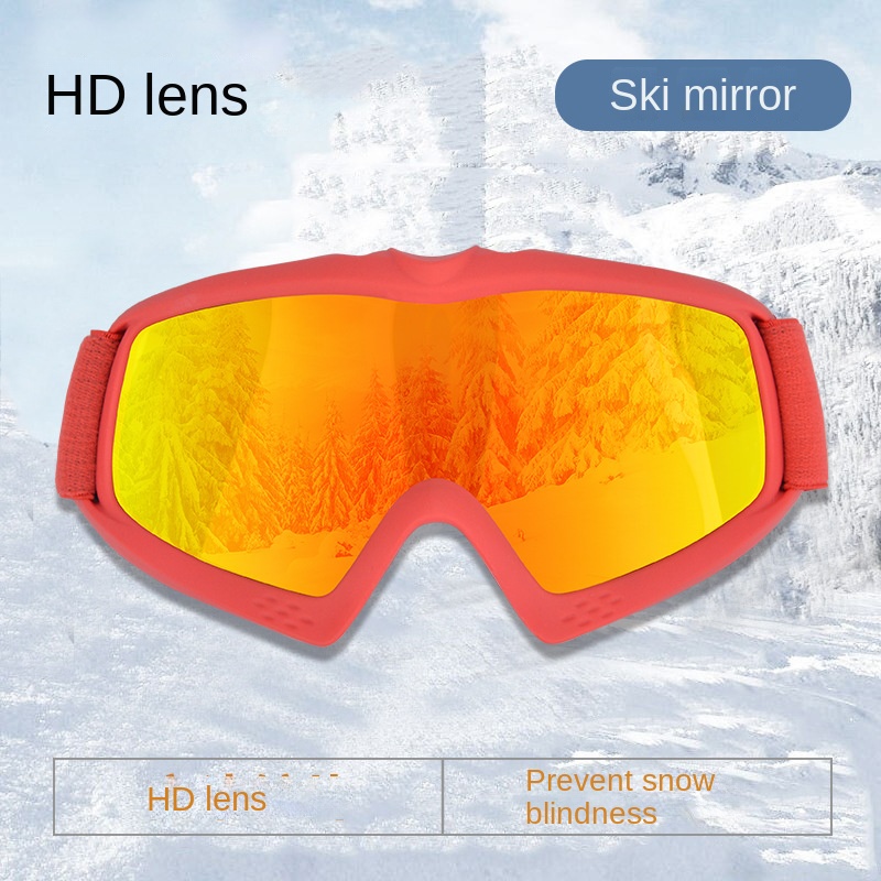Children's ski goggles double-layer anti-fog outdoor anti-uv snow goggles for teenagers ski supplies PF