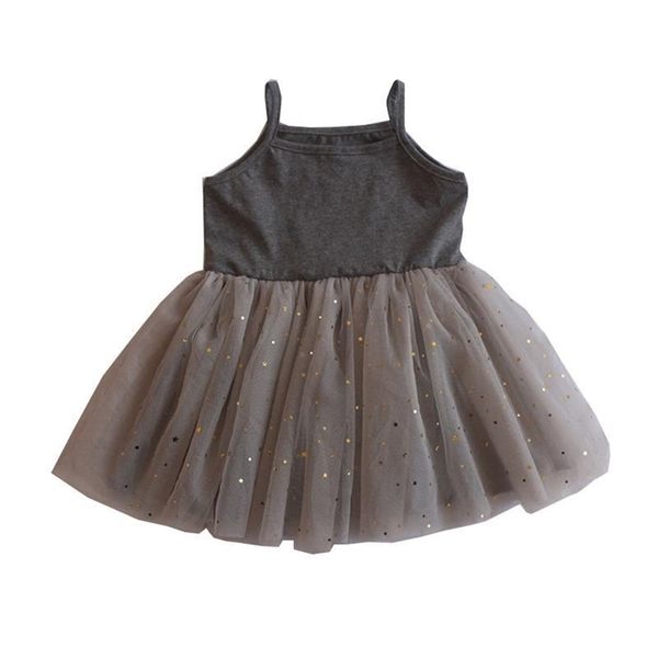 Robe de fronde pour enfants Summer Baby Jupe Fille Gilet Princesse Net Gaze Fluffy Danse Style occidental P4307 210622