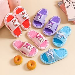Zapatillas para niños, zapatillas de verano antideslizantes para el hogar Coolomi para niños y bebés, zapatillas frescas de una línea