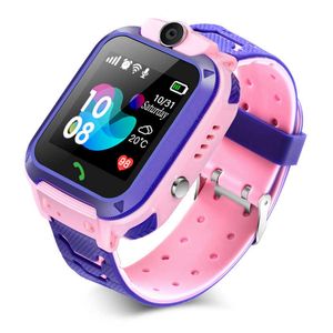 Reloj inteligente para niños SOS anti-pérdida smartwatch 2G tarjeta SIM reloj ubicación del teléfono seguimiento foto impermeable IP67 regalo para niños