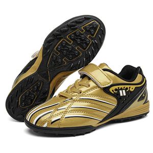 Zapatos de fútbol para niños Zapatos de entrenamiento TF Botas de fútbol bajas para niños Talla 29-39 Rojo Dorado Azul