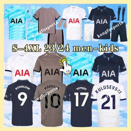 2324 MADDISON SON Jerseys de fútbol ROMERO TOTTENHAM HOTSPURS Camiseta de fútbol kit de casa KULUSEVSKI RICHARLISON KULUSEVSKI 2023 2024 VAN DE VEN BISSOUMA JOHNSON SPURS