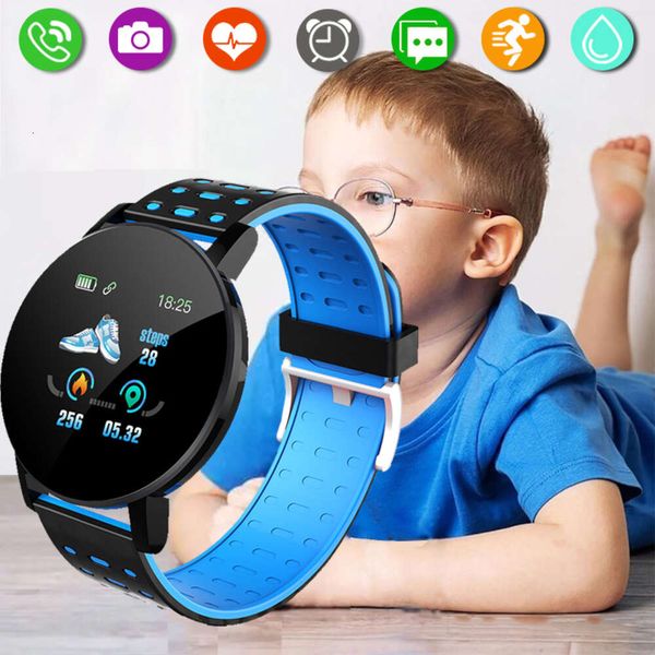 Reloj Digital Led inteligente deportivo para niños, reloj inteligente resistente al agua, Monitor de ritmo cardíaco para niños, reloj rastreador Fiess para niños y niñas