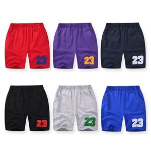 Short d'été de couleur unie pour enfants taille 23 pantalon de basket-ball en nickel sport décontracté