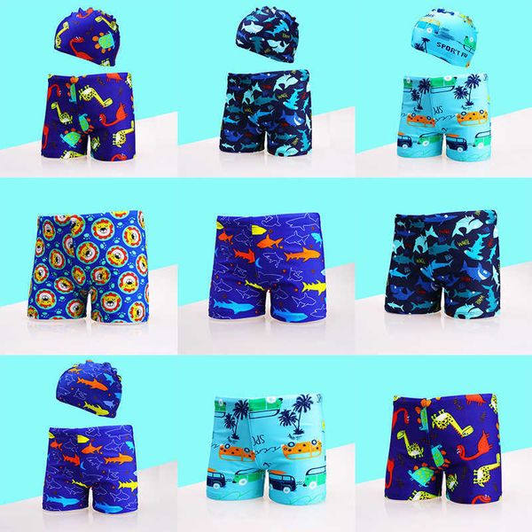 Maillots de bain pour enfants Cartoon maillots de bain imprimés piscine pour jeunes enfants pour garçons maillot de bain avec chapeaux surf shorts de plage P230602