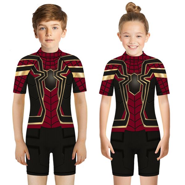 Maillots de bain pour enfants Maillot de bain pour enfants Spider Hero Print Cool Combishort Maillots de bain Plage Maillot de bain Une Pièces Maillot de Bain Pour Garçons Filles 230215