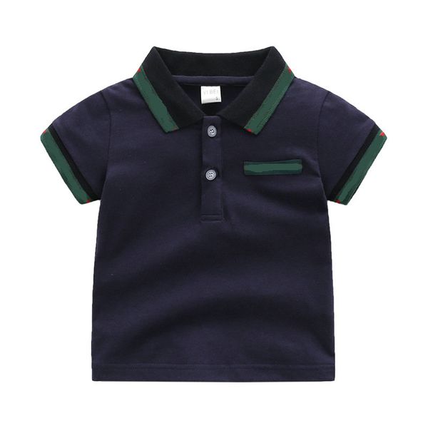 T-shirt pour enfants garçons T-shirt Polos Design vêtements bébé vêtements petit garçon été chemise t-shirts coton poche rayure 1-6Y