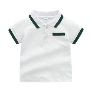 Camiseta para niños Diseñadores Ropa Niños pequeños Niñas Polos Camisas para niños Marca infantil Bebé Enrejado Cuello vuelto Tops Ropa Camiseta