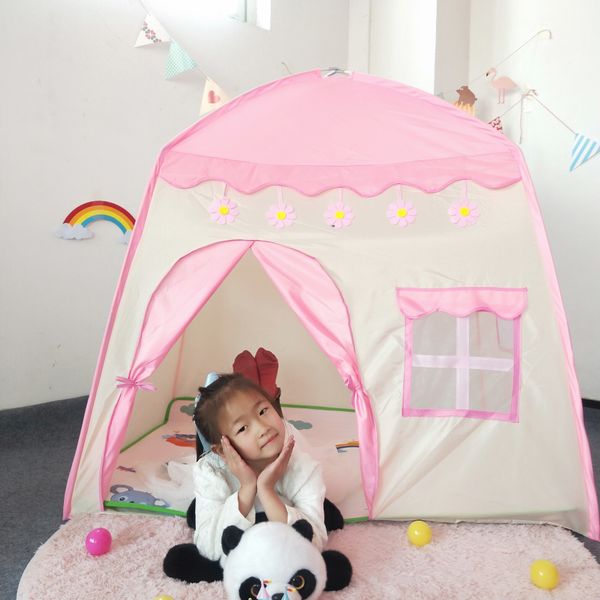 Tente pour enfants maison de jeu pour bébé maison grand espace tente extérieure rampante château de rêve pour enfants