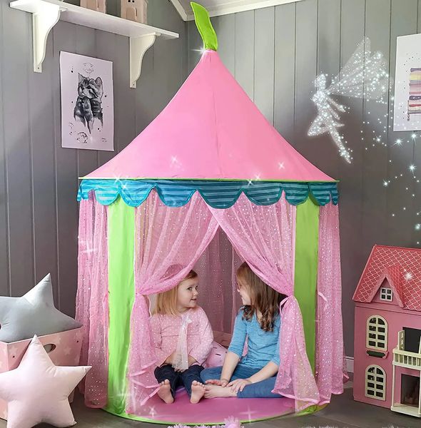 Tente pour enfants tentes pliantes maison de jeu pour enfants tipi jouet tentes pour enfants Tipi Infantil intérieur fosse à balles château de princesse 240115
