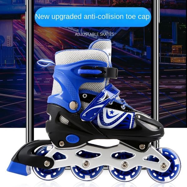 Chaussures de patinage pour enfants, patins à roulettes à poulie réglable pour hommes et femmes, 240127