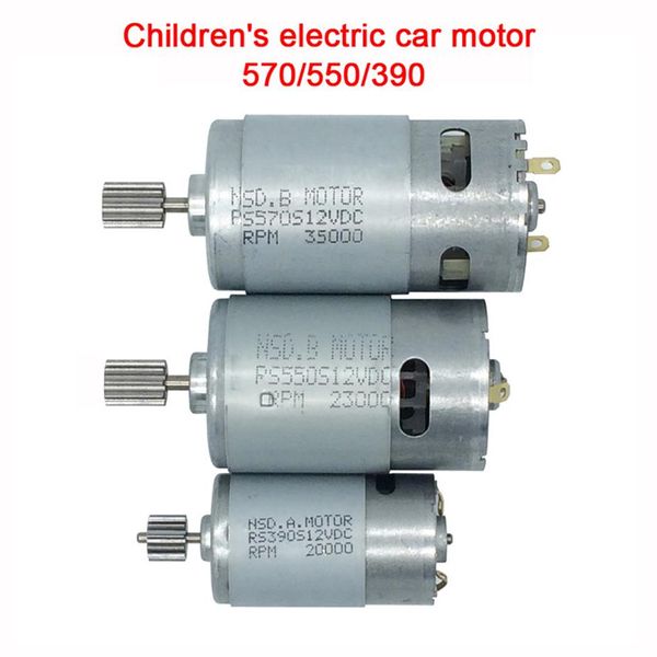 Moteur de voiture électrique jouet pour enfants 12V moteur à courant continu 550 390 pour enfants monter sur moteur de voiture pour véhicule électrique pour enfant 570 35000rp293C