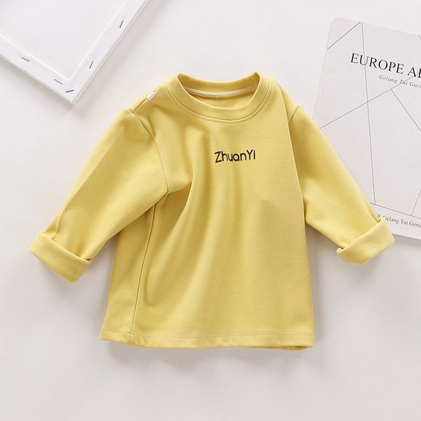 Certes du maillot pour enfants à manches longues sous-vêtements thermiques pour bébés garçons filles haut collier velours solid haut