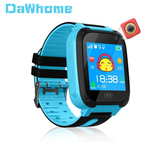 Montres pour enfants Montre intelligente pour enfants GPS Tracker Micro Carte SIM Appel Enfant Caméra Antilost Position Alarme pour Bébé Fille Garçon Cadeau 230612