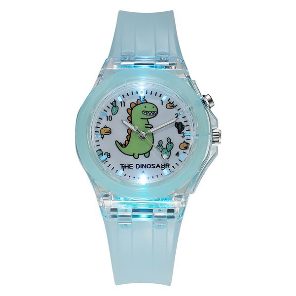 Relojes para niños Moda Dinosaurio de dibujos animados Relojes para niños Grils Flash Light Luminous Child Watch Boys Student Baby Gift Clock reloj infantil 230606