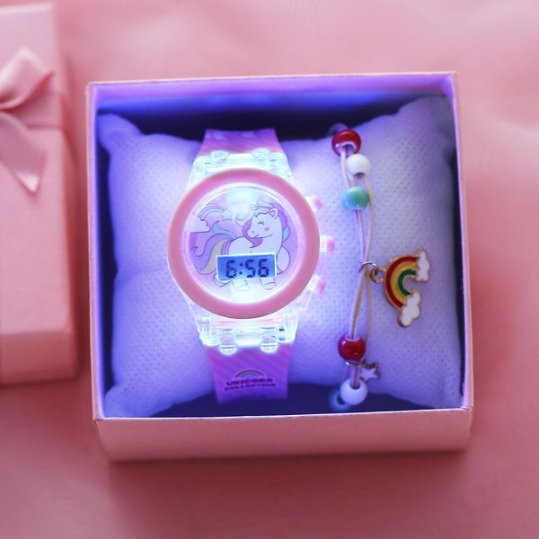 Relojes para niños Reloj despertador luminoso para niños Reloj electrónico multifunción Color Ocio Deportes Reloj electrónico Reloj para estudiantes Enviar pulsera 230606