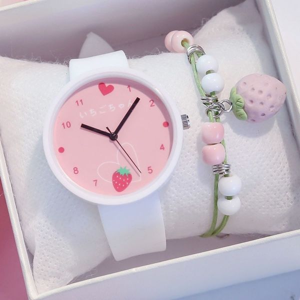 Montres pour enfants Macaron Strawberry Heart Dal