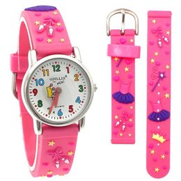 Montres pour enfants Été Nouvelle marque Étudiants pour enfants Fashion Quartz Watches Kids Softproof Sports Girl Dress Wrist Shatchs Girls Watch Y240527